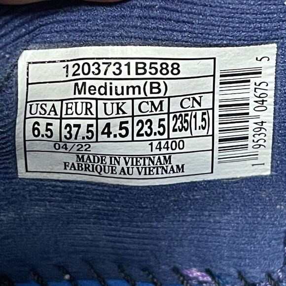 Brooks Launch 9 1203731B588 Lilac & Silver Women's Running Shoes Size 6.5B - Picture 3 of 16